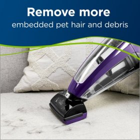 BISSELL Pet Hair Eraser Lithium Ion Cordless Hand Vacuum Purple 2390A