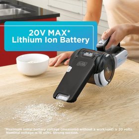 BLACK+DECKER 20V Max Handheld Vacuum Cordless Grey (BDH2000PL)