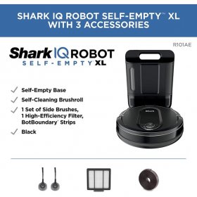 Shark IQ Robot Self-Empty XL RV1001AE Robot Vacuum IQ Navigation Home Mapping Wi