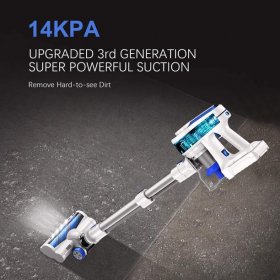 APOSEN Cordless Vacuum Cleaner 4 in 1 14KPA Powerful Suction Stick Vacuum Cleaner with Rechargeable Battery