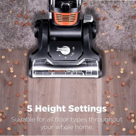 Eureka PowerSpeed Turbo Spotlight Lightweight Upright Vacuum Cleaner for Carpet and Hard Floor Pet Tool Orange