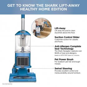 Shark Navigator Lift-Away Upright Vacuum Healthy Home Edition NV351WM2