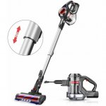 MOOSOO XL-618A Cordless Vacuum 4 in 1 Stick Vacuum Cleaner for Carpet Hard Floor Red