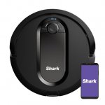 Shark IQ Robot Vacuum Self Cleaning Brushroll Advanced Navigation Home Mapping Powerful Suction Perfect for Pet Hair Wi-Fi (RV1000) Black