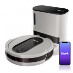 Shark EZ Robot Vacuum with Self-Empty Base Bagless Works with Google Assistant White (RV913S)