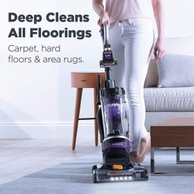 Eureka NEU202 PowerSpeed Lightweight Bagless Upright Vacuum Cleaner with Automatic Cord Rewind and 4 On-Board Tools CordRewind+Pet Purple