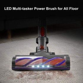 MOOSOO Cordless Vacuum 4-in-1 Stick Vacuum Cleaner for Carpet Hard Floor Pet Hair - Red