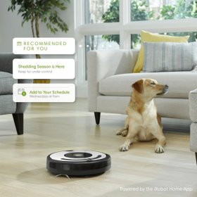 iRobot Roomba 670 Robot Vacuum-Wi-Fi Connectivity Works with Google Home Good for Pet Hair Carpets Hard Floors Self-Charging
