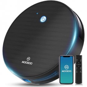 MOOSOO 1800pa suction Self-Charging Robot Vacuum Cleaner with Wi-Fi Connectivity & Smart Life App Control Robotic Vacuum