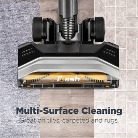 Eureka Flash Lightweight Stick Vacuum Cleaner 15KPa Powerful Suction 2 in 1 Corded Handheld Vac for Hard Floor and Carpet Black