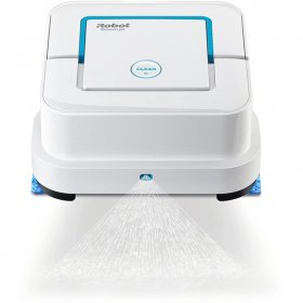 iRobot Braava jet 240 Superior Robot Mop - App enabled Precision Jet Spray Vibrating Cleaning Head Wet and Damp Mopping Dry Sweeping Modes