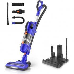 MOOSOO Cordless Upright Vacuum 26Kpa Strong Suction Bagless Stick Vacuum Cleaner