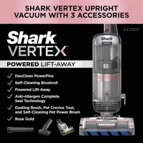 Shark AZ2002 Vertex DuoClean Engage Upright Vacuum with Powered Lift-away and Self-Cleaning Brushroll