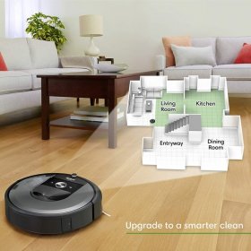 iRobot Roomba i6+ (6550) Robot Vacuum with Automatic Dirt Disposal-Empties Itself Wi-Fi Connected Works with Alexa Carpets + Smart Mapping Upgrade - Clean & Schedule by Room