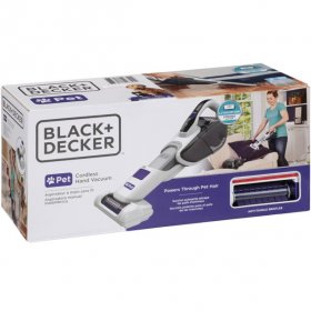 BLACK+DECKER Dustbuster Lithium Hand Vacuum Pet White HHVJ315JDP07
