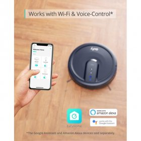 Anker eufy 25C Wi-Fi Connected Robot Vacuum Great for Picking up Pet Hairs Quiet Slim