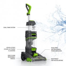 Hoover Dual Power Max Pet Carpet Cleaner with Antimicrobial Brushes FH54010