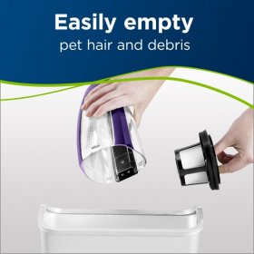 BISSELL Pet Hair Eraser Lithium Ion Cordless Hand Vacuum Purple 2390A
