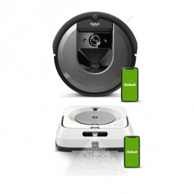 iRobot Roomba i7 7150 Wi-Fi Connected Robot Vacuum & Braava Jet m6 Robot Mop