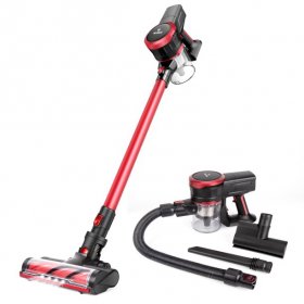 MOOSOO K17 Cordless Stick Vacuum Cleaner 23Kpa Strong Suction Ultra-Quiet Handheld Vacuum - More Accessories