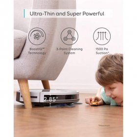 eufy BoostIQ RoboVac 30C Wi-Fi Floor Sweeper Self-Charging 1500Pa ,Boundary Strips Included [Black]