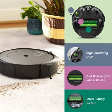 iRobot Roomba i1 (1152) Robot Vacuum - Wi-Fi Connected Mapping Works with Alexa Ideal for Pet Hair Carpets