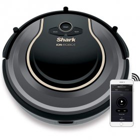 Shark (RV750) ION Robot Vacuum WIFI-Connected Voice Control Dual-Action Robotic Vacuum Carpet and Hard Floor Cleaner Works with Alexa (Certified Refurbished)