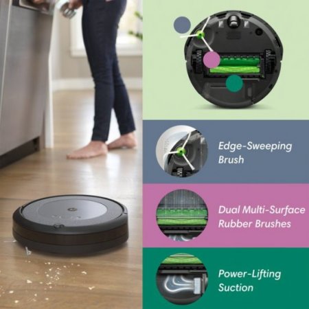 iRobot Roomba i3 (3150) Robot Vacuum - Wi-Fi Connected Mapping Works with Alexa Ideal for Pet Hair Carpets