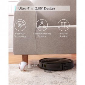 eufy [boostiq] robovac 35c robot vacuum cleaner wi-fi upgraded super-thin 1500pa strong suction touch-control panel 6ft boundary strips quiet self-charging robotic vacuum cleans hard floors