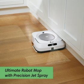 iRobot Braava Jet M6 (6110) Ultimate Robot Mop- Wi-Fi Connected Precision Jet Spray Smart Mapping Works with Google Home Ideal for Multiple Rooms Recharges and Resumes