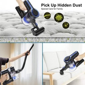 Cordless Vacuum Cleaner 24Kpa Stick Vacuum 5 in 1 Vacuum Cleaner Lightweight Quiet for Hard Floor Carpet