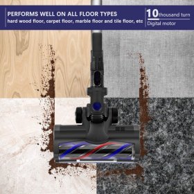 MOOSOO Cordless Vacuum Cleaner 4 in 1 Lightweight Stick Vacuum Handheld Vacuum for Hard Floor Carpet